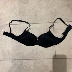 Simple black bra